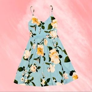 Floral dress/C Small/ mini dress